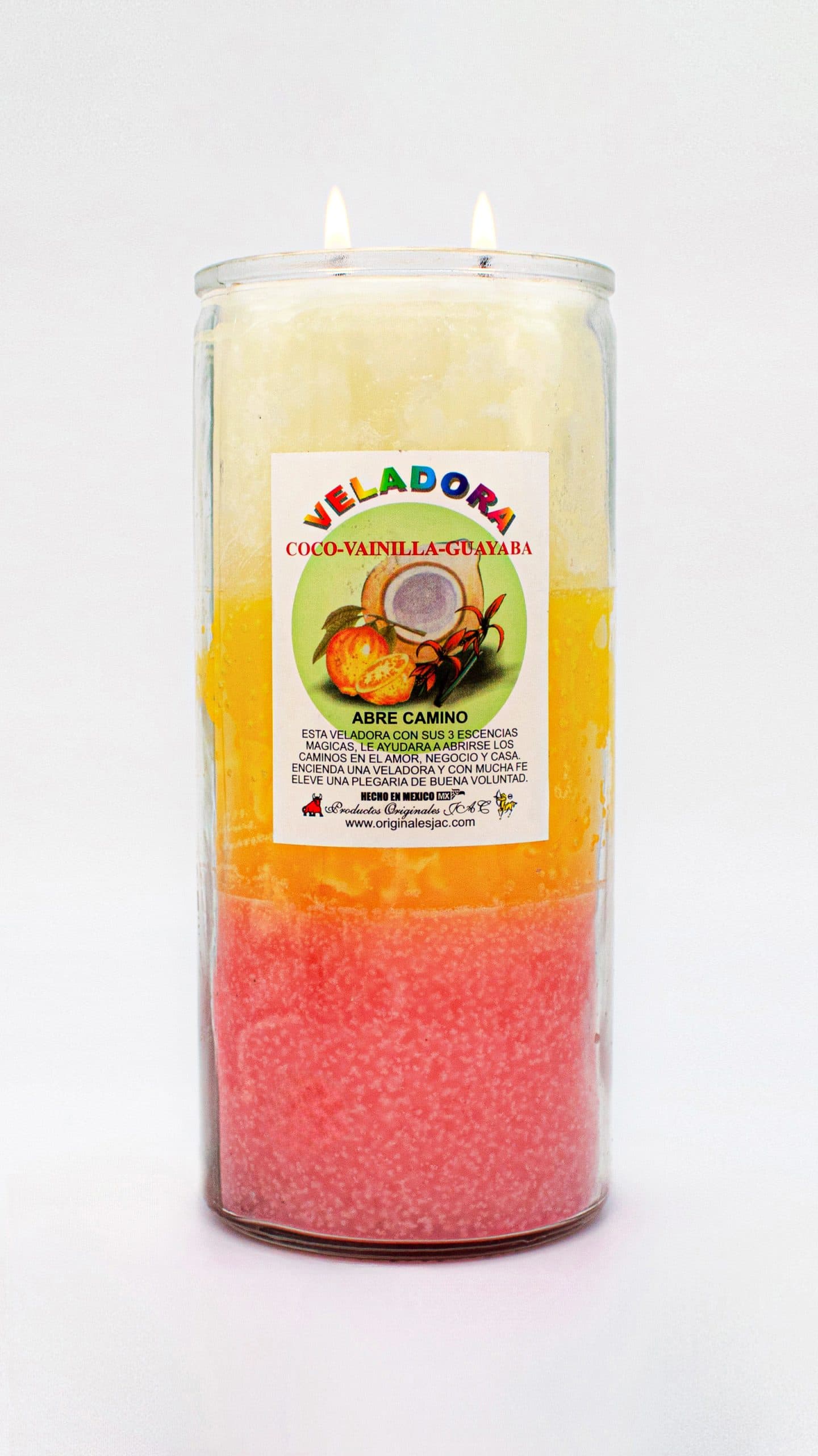 COCO - VAINILLA - GUAYABA - Veladora Aroma - Jumbo