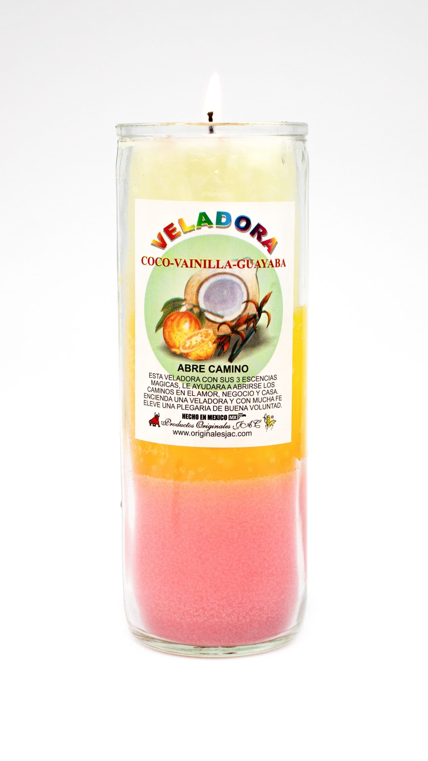COCO-VAINILLA-GUAYABA - Veladora Aroma