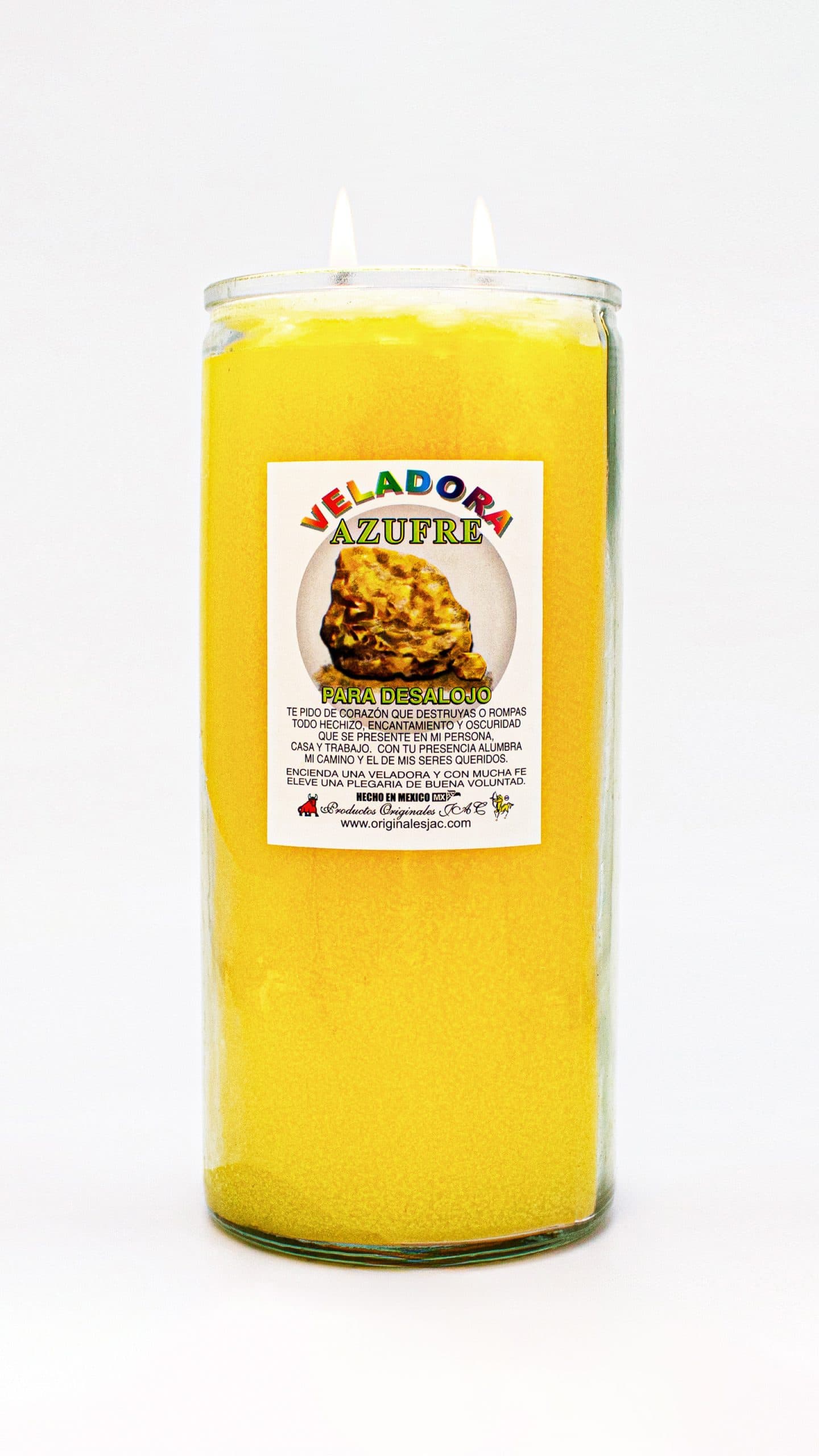 AZUFRE - Veladora Aroma - Jumbo