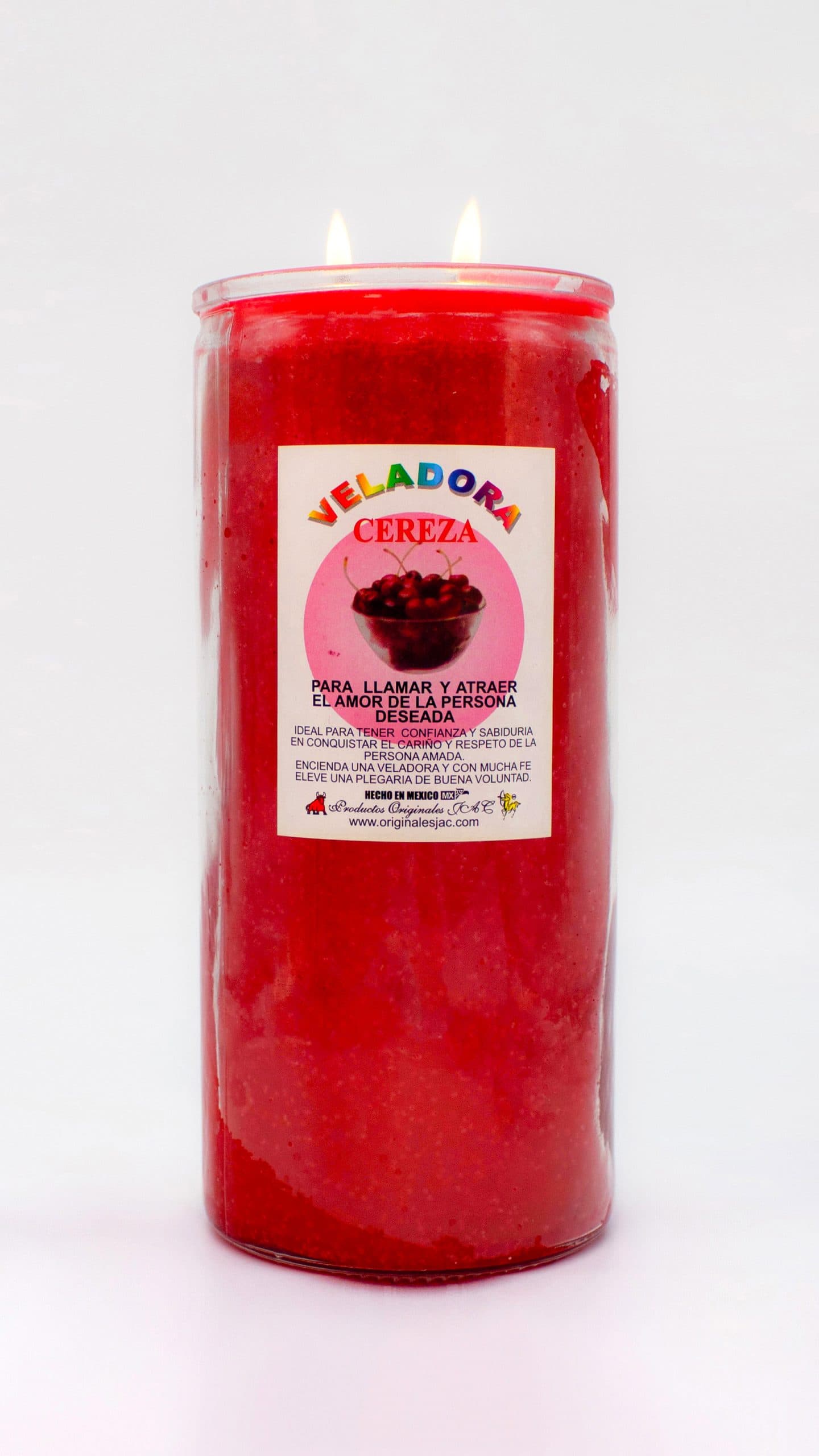 CEREZA - Veladora Aroma - Jumbo