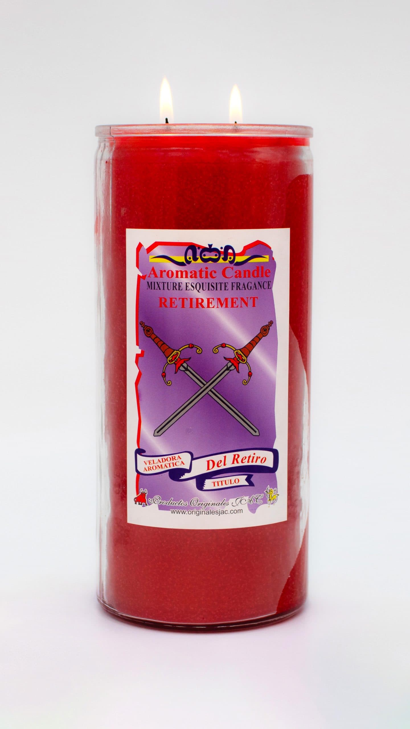 DEL RETIRO ROJO - Veladora Título - Jumbo