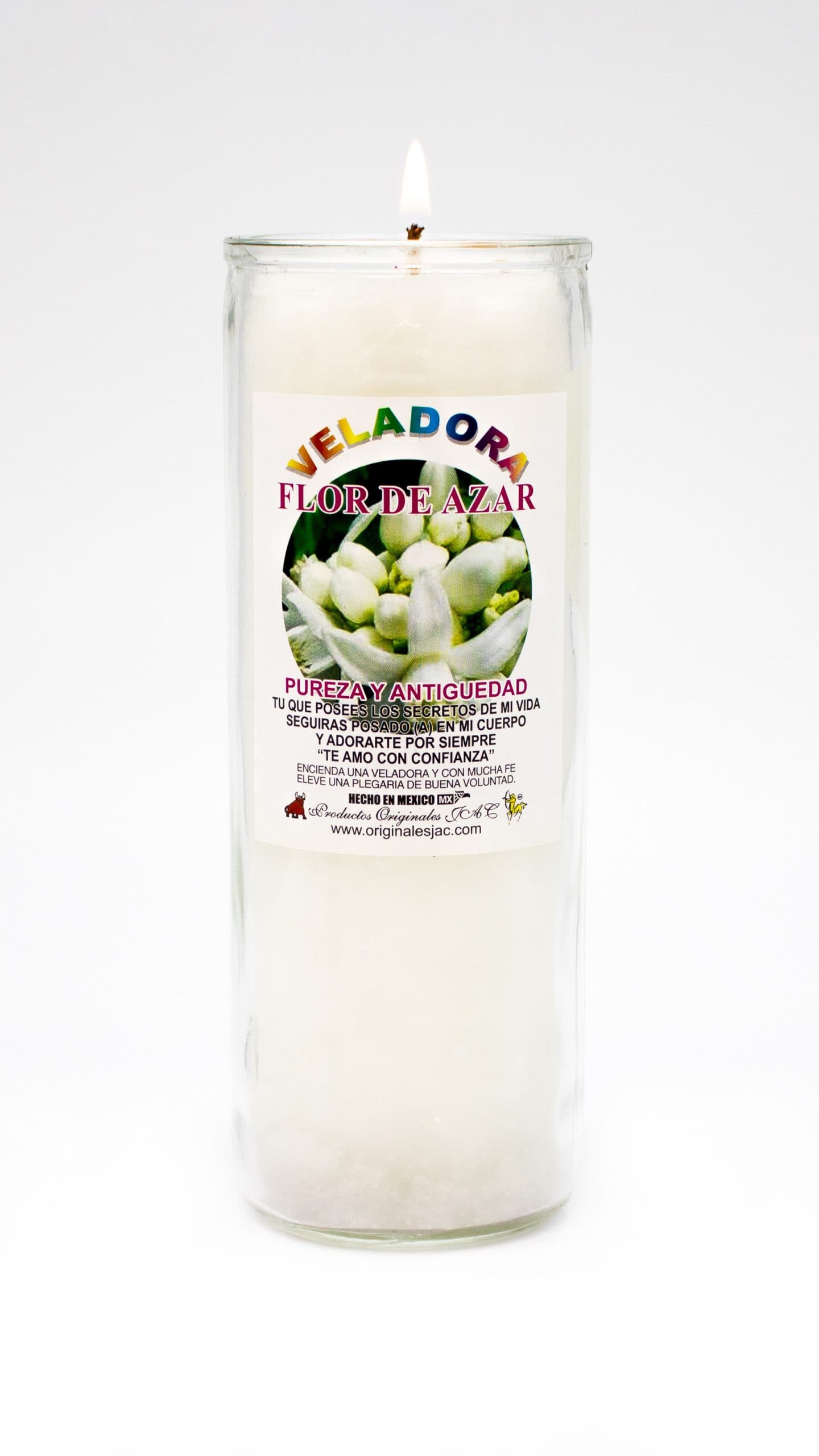 FLOR DE AZAR - Veladora Aroma