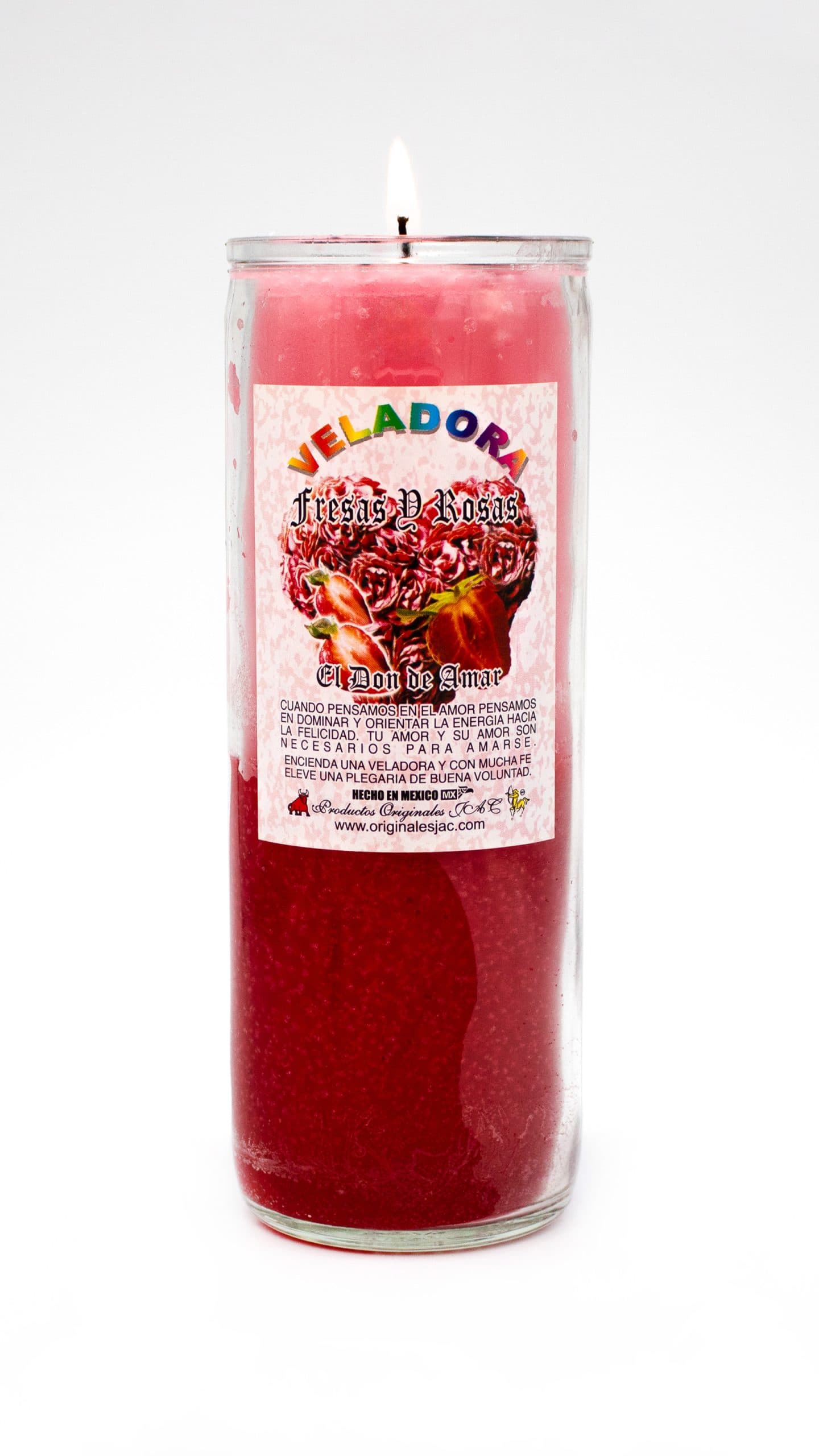 FRESAS Y ROSAS - Veladora Aroma