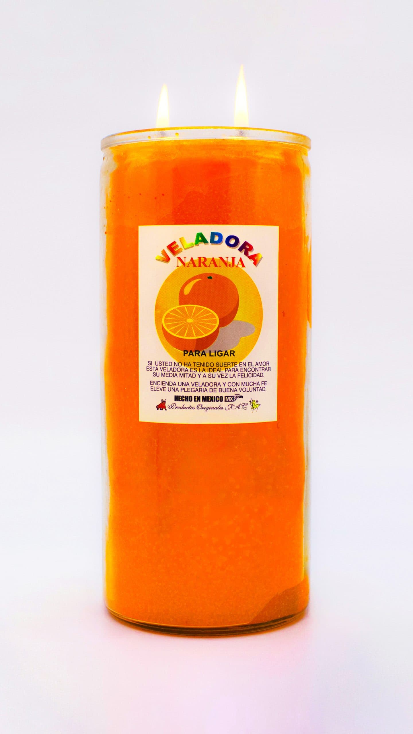 NARANJA - Veladora Aroma - Jumbo